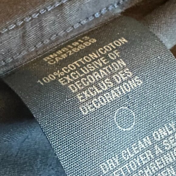 Robert Graham Navy Button-Down Shirt Long Sleeve Paisley Stripe Size Large NWOT - Picture 14 of 15